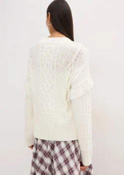 Pull oversize à franges
