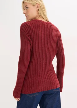 Pull oversize côtelé