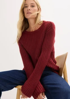 Pull oversize côtelé