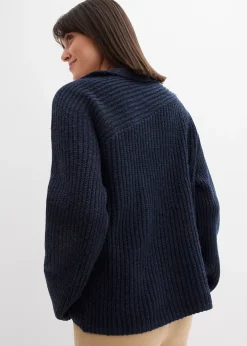 Pull oversize côtelé