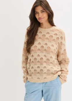 Pull oversize en doux mélange laine et alpaga