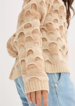 Pull oversize en doux mélange laine et alpaga