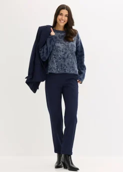 Pull oversize en jacquard à sequins