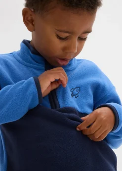 Pull polaire à col zippé