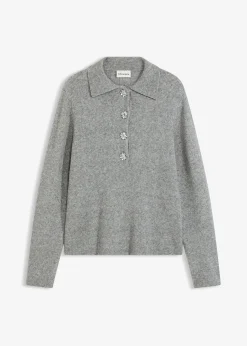 Pull polo avec laine