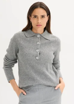 Pull polo avec laine