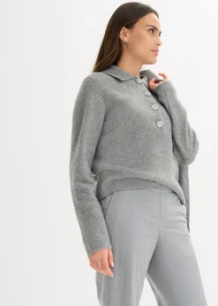 Pull polo avec laine
