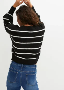 Pull rayé oversize