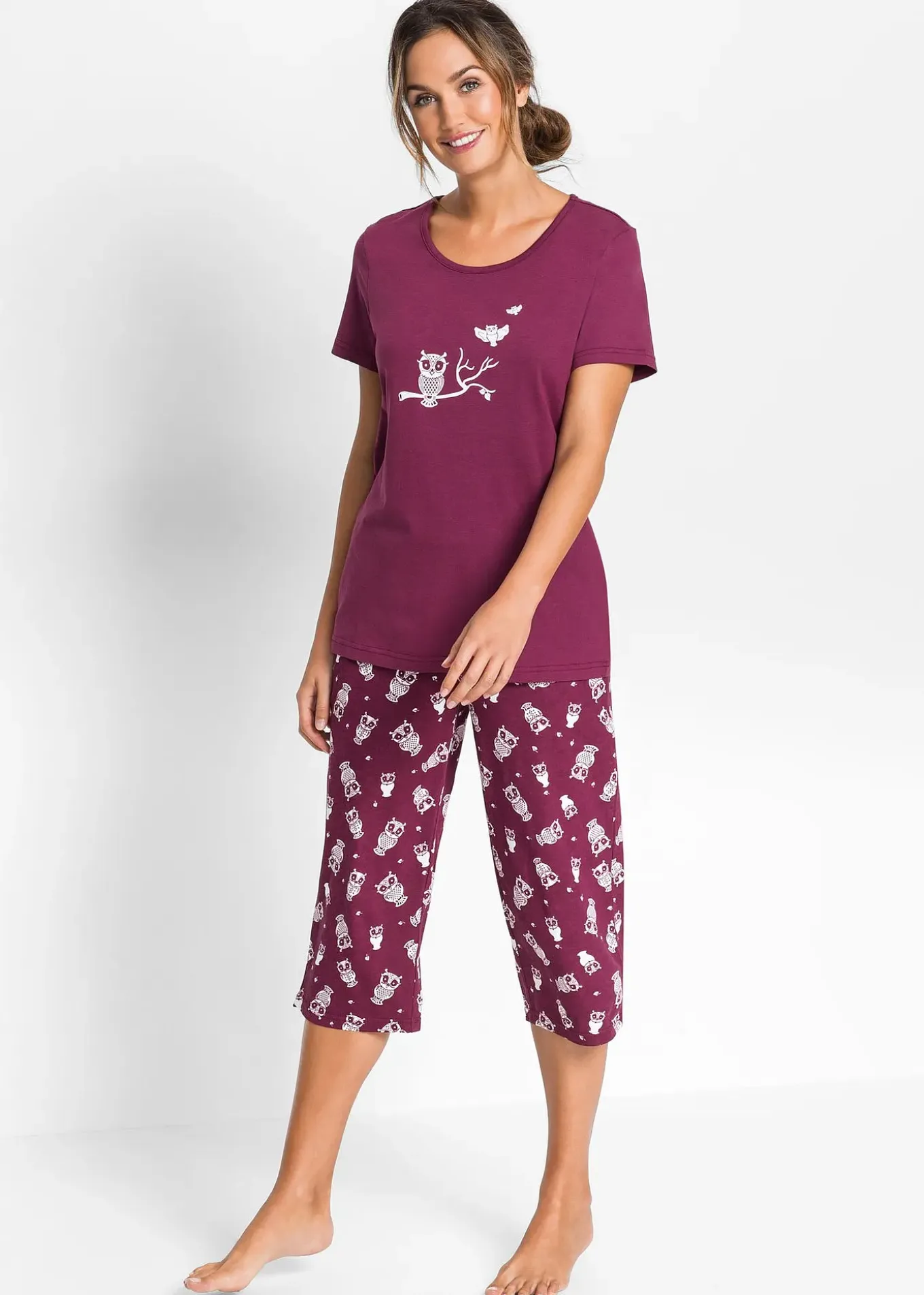 Pyjama avec corsaire et t-shirt