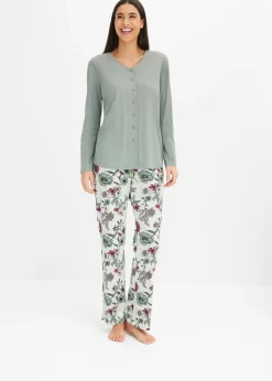 Pyjama avec patte de boutonnage