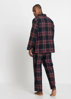 Pyjama boutonné homme en flanelle douce