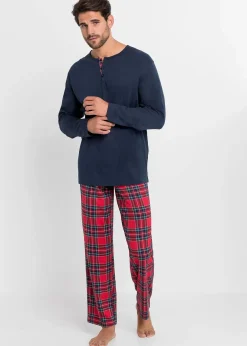 Pyjama col boutonné 100% coton