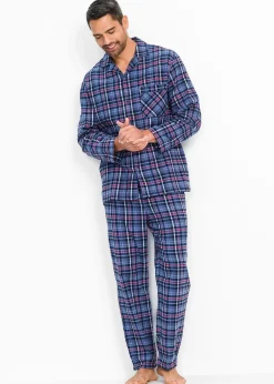 Pyjama en flanelle avec boutons et manches longues