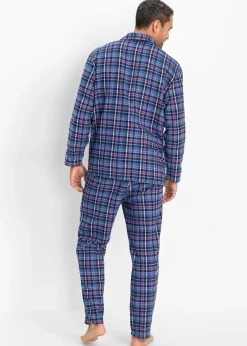 Pyjama en flanelle avec boutons et manches longues