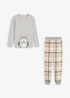 Pyjama enfant avec pantalon en flanelle (ens. 2 pces)