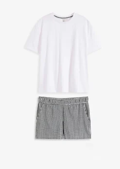 Pyjashort avec short tissé
