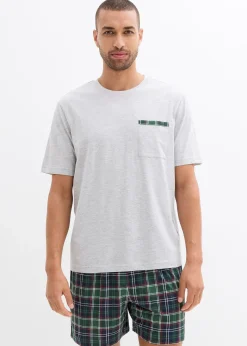 Pyjashort avec T-shirt à poche poitrine