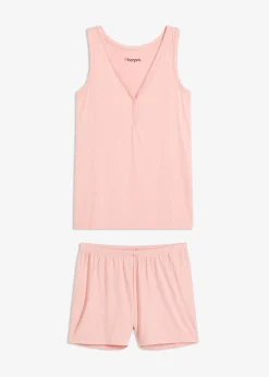 Pyjashort finement côtelé