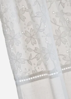 Rideau en coton avec broderie (1 pce)