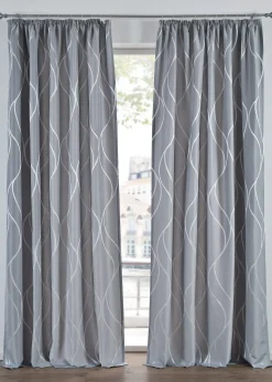Rideau panneau en jacquard (1 pce)
