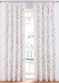 Rideau panneau en microfibre avec polyester recyclé (1 pce)