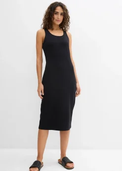 Robe à bretelles en coton extensible