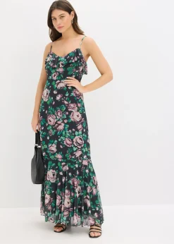 Robe à bretelles en mesh doux