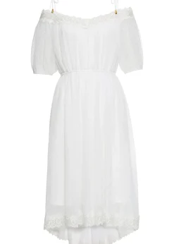 Robe à bretelles et base asymétrique