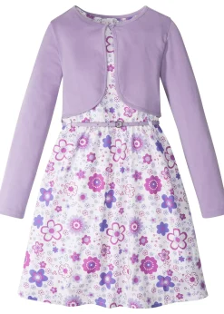 Robe + ceinture + boléro (ens. 3 pces)