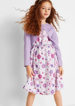Robe + ceinture + boléro (ens. 3 pces)