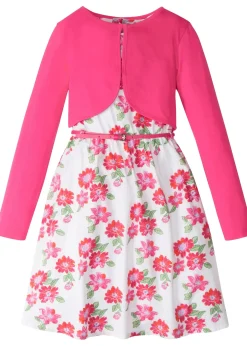 Robe + ceinture + boléro fille (ens. 3 pces)
