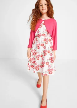 Robe + ceinture + boléro fille (ens. 3 pces)