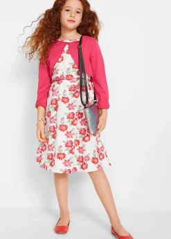 Robe + ceinture + boléro fille (ens. 3 pces)