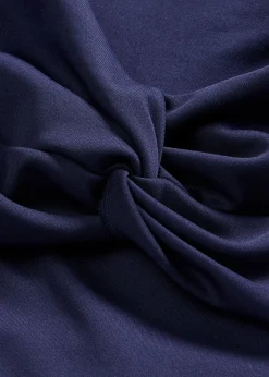 Robe à col Bardot et détail nœud