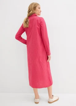 Robe à col chemise, 100% coton
