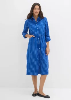 Robe à col chemise, 100% coton