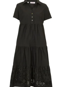 Robe 100% coton avec broderies anglaises