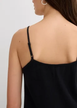 Robe à fines bretelles en flanelle 100% coton