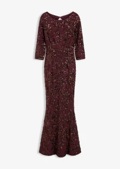 Robe à sequins avec découpe dos