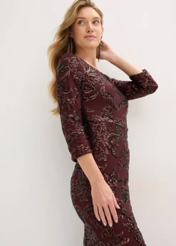 Robe à sequins avec découpe dos