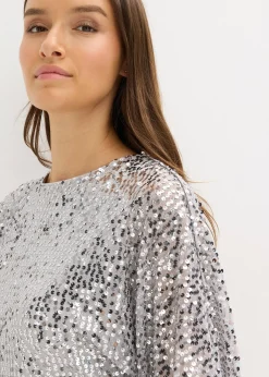 Robe à sequins et détail nœud