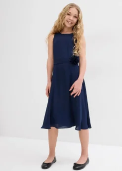 Robe avec fleur appliquée