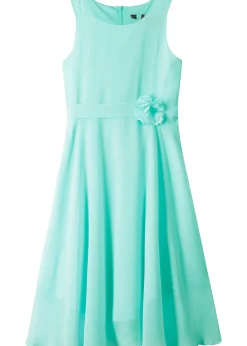 Robe avec fleur appliquée