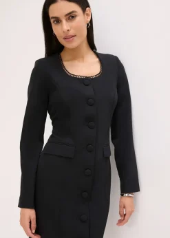 Robe blazer avec bordure en dentelle