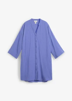 Robe blouse en gaze de coton