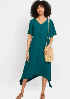 Robe caftan en crêpe
