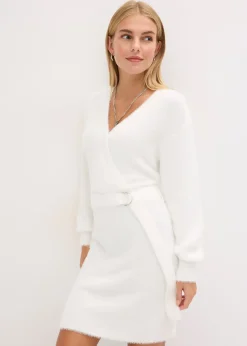 Robe cintrée en maille avec accessoire