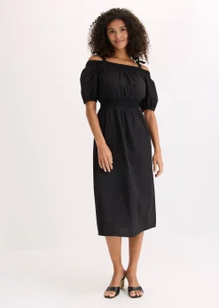 Robe col Bardot 100% coton