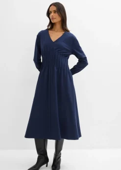 Robe confortable avec plis décoratifs