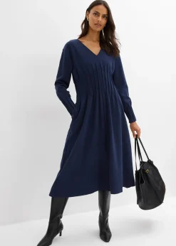 Robe confortable avec plis décoratifs